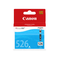 Genuine Canon CLI-526 Cyan Ink Cartridge. Page Yield 462 pages