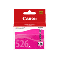 Genuine Canon CLI-526 Magenta Ink Cartridge. Page Yield 437 pages