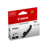 Genuine Canon CLI-671 Black Ink Cartridge. Page Yield 376 10x15cm Photos (ISO/IEC 24711)