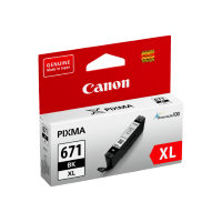Genuine Canon CLI-671XL Black Ink Cartridge High Yield. Page Yield 810 10x15 Photos (ISO/IEC 24711)