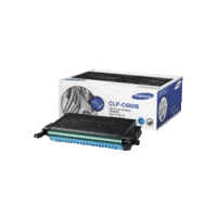 Genuine Samsung CLP-C660B Cyan Toner Cartridge Page Yield: 5000 pages