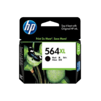 Genuine HP No. 564XL Black Ink Cartridge CN684WA.  Page Yield: 550 pages