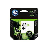 Genuine HP No 63XL Black Ink Cartridge High Yield F6U64AA.  Page Yield: 480 pages
