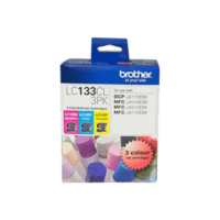Genuine Brother LC-133 Colour Ink Cartridge Value Pack