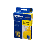 Genuine Brother LC-38 Yellow Ink Cartridge