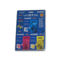 Genuine Brother LC-57CL3PK Colour Ink Cartridge Value Pack