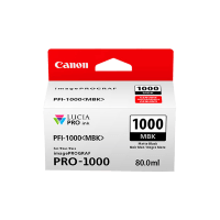 Genuine Canon PFI1000MBK Matte Black Ink. Page Yield 80ml