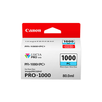 Genuine Canon PFI1000PC Photo Cyan Ink. Page Yield 80ml