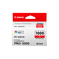 Genuine Canon PFI1000R Red Ink. Page Yield 80ml