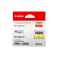 Genuine Canon PFI1000Y Yellow Ink. Page Yield 80ml