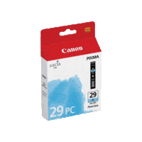 Genuine Canon PGI-29 Photo Cyan Ink Cartridge. Page Yield 400 pages