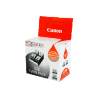 Genuine Canon PGI-520 Black Ink Cartridge Twin Pack. Page Yield 324 pages each