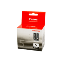 Genuine Canon PGI-5 Black Ink Cartridge TWIN PACK. Page Yield 360 pages each