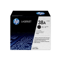 Genuine HP 38A Toner Cartridge Q1338A.  Page Yield: 12000 pages