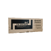 Genuine Kyocera TK-594K Black Toner Cartridge Page Yield: 7000 pages