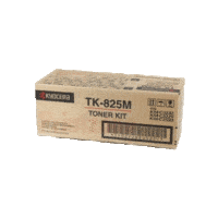 Genuine Kyocera TK-825M Magenta Toner Cartridge Page Yield: 7000 pages