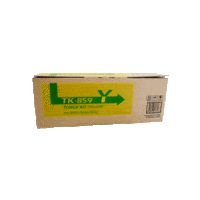 Genuine Kyocera TK-859Y Yellow Toner Cartridge Page Yield: 18000 pages