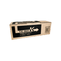Genuine Kyocera TK-869K Black Toner Cartridge Page Yield: 20000 pages