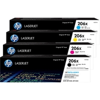 Genuine HP W211X (206X) High Yield Value Pack (C,M,Y,K)