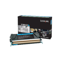 Genuine Lexmark X748H1CG Cyan Toner Cartridge High Yield