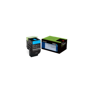 Genuine Lexmark 70C8XCE 708XC Cyan Toner Cartridge Extra High Yield