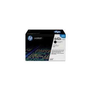 Genuine HP 642A Black Toner Cartridge CB400A.  Page Yield: 7500 pgs