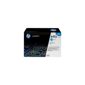 Genuine HP 642A Cyan Toner Cartridge CB401A.  Page Yield: 7500 pgs