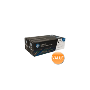 Genuine HP 304A Black Toner Cartridge TWIN PACK CC530AD.  Page Yield: 2 x 3500 pages