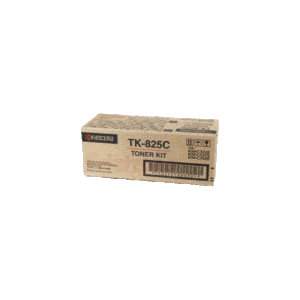Genuine Kyocera TK-825C Cyan Toner Cartridge Page Yield: 7000 pages